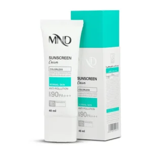 کرم ضد آفتاب با فاکتور حفاظتی 90 (SPF 90) بی رنگ MND مناسب پوست معمولی
