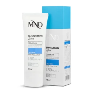 لوسیون ضد آفتاب با فاکتور حفاظتی 50 (SPF 50)  MND مناسب پوست چرب