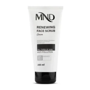 کرم اسکراب بازسازی کننده سطح پوست صورت MND مناسب انواع پوست